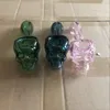 Pyrex Glass Oil Burner Pipes High Quality Thick Skull Smoking Hand Spoon Pipe 4 Inch 26g Weight Tobacco Dry Herb For Hookahs