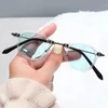 Okulary przeciwsłoneczne Pojedyncze belki Retro Mężczyźni Błękitne Gun Metalowe Okulary przeciwsłoneczne dla Kobiet Moda Specjalne Projekt Eyewear Styl Hip Hop Shades UV400