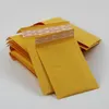 100pcs molti formati giallo Kraft bolla busta postale corriere borse Bubble Mailer buste imbottite imballaggio gratuito borse di spedizione