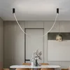 Modern Led Ceiling Chandelier Lamps For Living Room Bedroom Minimalist Streamers DIY Dining Room kitchen Chandeliers1713505