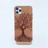 Para iPhone 12 Caso de madeira 12 max 11 Pro Shell do telefone móvel personalizado sólido de madeira de bambu de madeira smartphone tampa OEM ODM design logotipo luxo