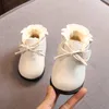 Зимние девочки для мальчиков для мальчиков снежные ботинки теплые детские ботинки.