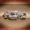 Ins più venduti Hop Hip gioielli moda vintage anello in argento sterling 925 pavimenta zaffiro bianco diamante CZ anello da sposa per donna regalo6056531