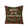 Serie verde de lino Cajas de almohadas de Navidad para el hogar Sofá almohadas de sofá para almohadas de un solo lado Cubierta de impresión digital T3I51300