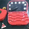 Fashion 3 пары ложные ресницы светодиодная светодиодная коробка для ресниц 3D Mink Faily Box с Mirror5179211