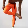 Homme d'entraînement Pant Spandex Collants Leggings Joggers Pantalons Low-Taille Elastic Sports Sports Fitness Skinny Yoga Pantalon Pantalon Stripe Y200529