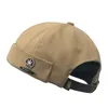 Gerolde manchet schedel retro randloze hoed-vizier zonder zeiler schedel beanie hoed verstelbare casual honkbal cap mannen vrouwen strapback 2020