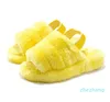 Donne Fluff Yeah Slide Pantofole pelose Slides Sandalo oh Australia Fuzzy Soft House Ladies Womens Giallo Blu Rosso Scarpe Fur Fluffy Sandali Uomo