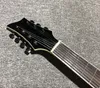 カスタムショップ7文字列半中空体フレームメープルトップトップエレクトリックギター天然木ギターブラックハードウェア中国ジャズギター