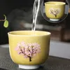 Tasse à thé en céramique nouveau Style tasse à thé changeante de couleur d'eau chaude pour hommes et femmes Ge Yao Master Cup