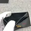 Erkekler Orijinal Cowhide Deri Kart Tutucu Çantalar Moda İnce Para Çantası İş Bankası Kimliği Kredi Siyah Cüzdan Para Cep Yeni