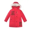 Осень зимние дети пальто девочка теплый пиджак с капюшоном дети мода напечатана верхняя одежда детский рождественский костюм для девочек 201104