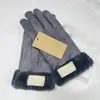 Atacado-Women Winter Finger Gloves Australia Touch Screen Gloves Thicken Ski Gloves Color Solid Warm Soft Good Quality