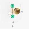 Danish designer wall lamps Nordic creative copper living room decoration wall lights bedroom bedside lamp background wall lamp