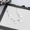 luxury- High Quality Chain Silver Plate Bracelet Star Gift Butterfly Bracelet Top Chain Bracelet Fashion Jewelry Supply