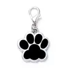 Cat Collars Metal pet tag zinc alloy identity card flash powder footprint