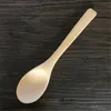 13 cm Mini Cucchiaio di Bambù di Legno Cucchiaio di Condimento Cucchiaio Cucchiaio di Gelato Posate di Legno 100 pz/lotto