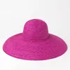 Nouveau Européen et Américain Rétro Élégant Dôme Pot De Paille Chapeau De Paille Dames Crème Solaire Parasol Concave Forme Plage Chapeau De Paille Y200602