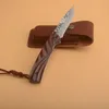 1 шт. New Damascus складной нож VG10 Damascus Steel Blade Rosewood + листовая ручка из нержавеющей стали шарикоподшипника EDC подарочные ножи