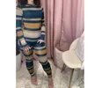 Kvinnliga modekläder Jumpsuit Listing Autumn and Winter Slim Warm Sweater Casual tryckt långärmad
