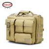 Army Väskor Mens axelväska Molle Utomhus Sport Laptop Kamera Militär Taktisk Messenger Vandring Messenger Handväskor Fanny Pack Q0705