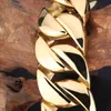 Kalen hög kvalitet 316 Rostfritt stål Italien Guldarmband Bangle Men039S Tunga Chunky Link Chain Fashion Jewelry Gifts 2201195184252
