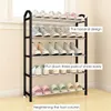 Schuhe Rack Lagerung Regal Aluminium Metall Stehen Rack DIY Schuhe Lagerung Regal Hause Möbel Organizer Zubehör Schuh Rack 201109