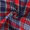 Heißer Verkauf Plaid Shirts Kind Kind Jungen Mädchen Langarm Tasten Tasche Tops Hemd Drehen Unten Kragen Bluse Casual