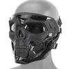 Halloween esqueleto airsoft máscara face face skull cosplay máscara máscara de festa de pintball jogo de combate militar facial de proteção mas y9530910