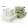 green bathroom towels