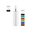 100 ml hoge kwaliteit zilveren aluminium spuitpomp containers gekleurde plastic parfumflessen cosmetische fles 50 stks