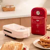 Máquinas para hacer pan, sandwichera eléctrica de 600W, tostadora de gofres cronometrada para el hogar, máquina multifunción para hornear desayuno, Sandwichera de tortitas Takoyaki1
