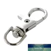 5 Pçs / lote Metal Carabiner Chaveiro Primavera Chaveiro Chaveiro Anel de Prata Aço Inoxidável Sleutelhanger Ring Decoração Útil