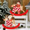 Wooden Christmas Ornaments Decoration for Home Reindeer Table Decor Chrismas Xmas Gifts Noel Navidad Y201020