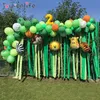 109st Jungle Safari Tema Party Ballong Garland Kit Animal Balloons Palm Leaves For Kids Boys Födelsedag Baby Shower Decor 220217