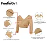 FeelinGirl Women Body Shaper Postura Corrector Traspirante Back Support Cintura Corsetto Braccia dimagranti Biancheria intima Top Back Corrector LJ201210