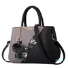 Embroidered Messenger Bags Women Leather Handbags Bags for Ladies Hand Bag Female