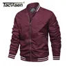 Tacvasen Casual Jacket Mens Spring/Fall Pilot Style Płaszcz Armia Bombowca Kurtki baseballowe Kurtka odzieży Oglądanie Oglądarze Obiorzy 201127