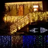 LED -gardin Icicle String Light 220V 5M 96LEDS JUL GRARLAND LED FAIY XMAS Party Garden Stage Outdoor Decorative Light