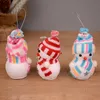 Ev için Kar Man Asma Yılbaşı Ağacı Dekorasyon Snowman Bebekler Mutlu Yıllar DIY Noel Hediye kolye Doll asın Süsleri