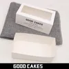 ギフトボックスクラフト紙の白い引き出し形のケーキ紙箱ベーカリーのための包装の包装の包装