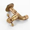 Bathroom Sink Faucets Mop Faucet Wall Mounted ORB Washing Machine Outdoor For Garden Antique Brass Small Taps Balcony