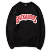 Fashion-backwoods Designer hoodie individuell rock mäns t-shirt tröja brev tryck mode casual pullover tröja länge ärm män