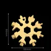 горячей Снежинка гаечный ключ Multifunctionl Портативный Открытый Инструменты Ручной Keychian Портативный металла открывалка 2 стиля T2I51630