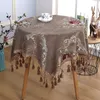 Proud Rose European Round Table Cloth Chenille Table Cover Towel Tablecloth with Tassel Thickened Tablecloths T200707