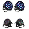 Nuevo diseño 18W 18-LED RGB auto y control de voz Luces de escenario de fiesta LED de grado superior negro Luces Par nuevas y de alta calidad calientes