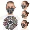 BlingBling маска печати леопарда способа пришивания Paillette конструктора Luxury Mask моющийся многоразовый взрослая женщина Mascarillas Защитный регулируемый