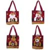 Décoration de Noël sac lin peluche bord sac à main de Noël Père Noël cadeau sac Candy Bag 4 styles T3I51324