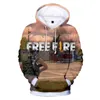 Sweats à capuche pour hommes Sweatshirts Adulte Enfant Taille Taille Personnalité Free Fire 3D Sweatshirt Sweatshirt Vêtements1