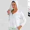 Dünne Yoga Sport Mantel frauen Jacke Einfarbig Lose Schnell Trocknende Sonnenschutz Kleidung Mit Kapuze Strickjacke Fitness Gym Windjacke